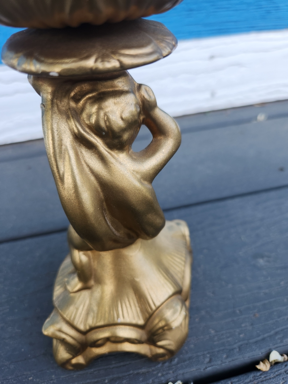 Gold Cherub Candle Holder - Picture 4 of 8